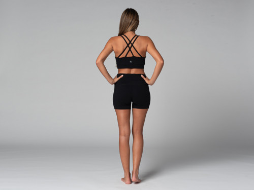 Article de Yoga Short de yoga Slim - Bio Noir