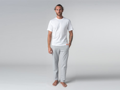Article de Yoga T-shirt Tapan 100% coton Bio - Manches courtes Blanc - Fin de Serie