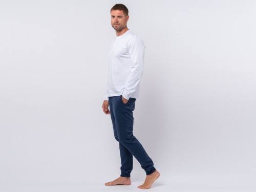 Article de Yoga T-Shirt TAPAN 3 boutons 100% Bio Blanc