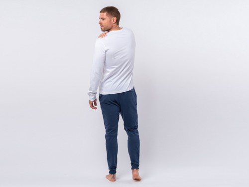 Article de Yoga T-Shirt TAPAN 3 boutons 100% Bio Blanc