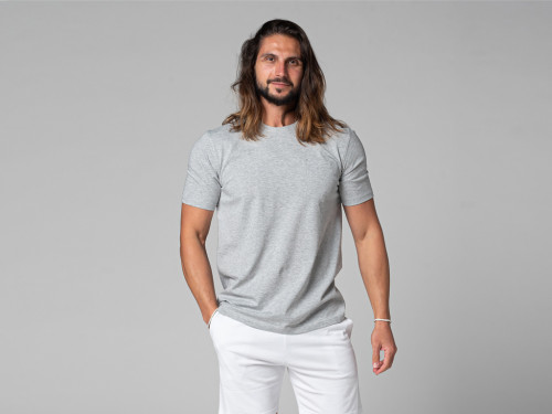 T-Shirt Tapan Manches Courtes 100% Bio Gris