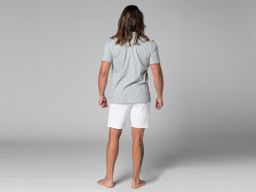 Article de Yoga T-Shirt Tapan Manches Courtes 100% Bio Gris