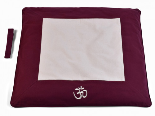 Article de Yoga Kit Tapis de Méditation Prune/Ecru