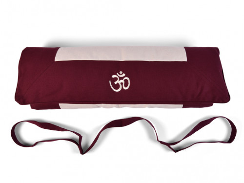 Article de Yoga Kit Tapis de Méditation Prune/Ecru