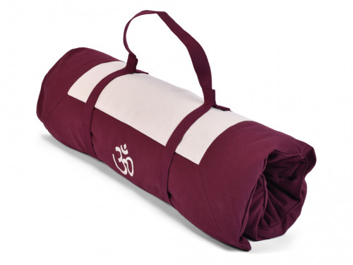 Article de Yoga Kit Tapis de Méditation Prune/Ecru