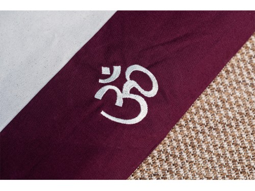 Article de Yoga Tapis de Méditation Prune/Naturel