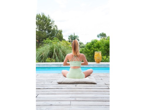 Article de Yoga Tapis de Méditation en Chanvre naturel 100% biologique Chanvre naturel