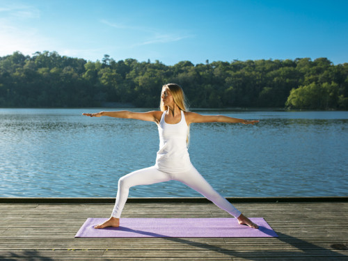 Article de Yoga Tapis de voyage Extra-Mat - 185cm/220cm x 60cm x 2.8mm Améthyste
