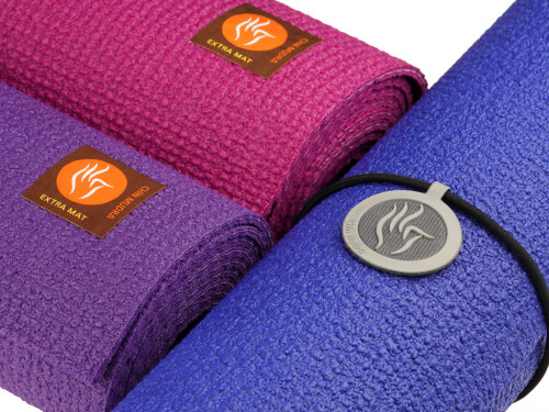 Article de Yoga Tapis de voyage Extra-Mat - 185cm/220cm x 60cm x 2.9mm Bleu Marine