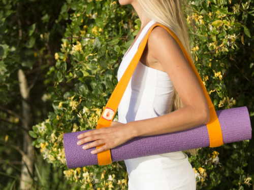 Article de Yoga Tapis de voyage Extra-Mat - 185cm/220cm x 60cm x 2.9mm Bleu Marine