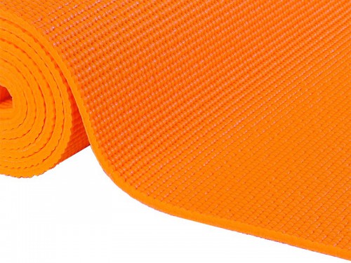 Tapis de yoga Confort Non toxiques - 183cm x 61cm x 6mm Orange Safran