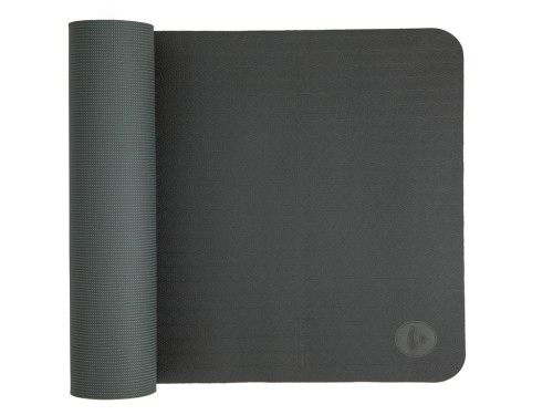 Tapis de Yoga Eco-Terre 183 cm X 60 cm x 6 mm Gris/Anthracite - Presque Parfaits