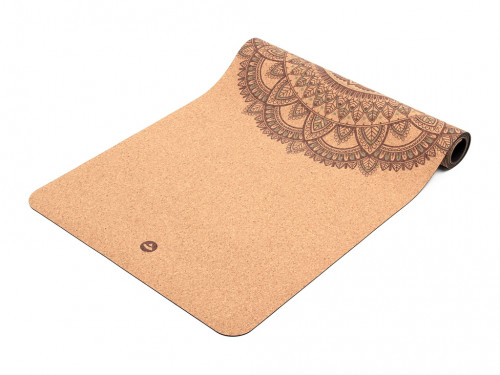 Article de Yoga Tapis de yoga en liège MANDALA bicolore 185 cm x 66 cm x 4 mm