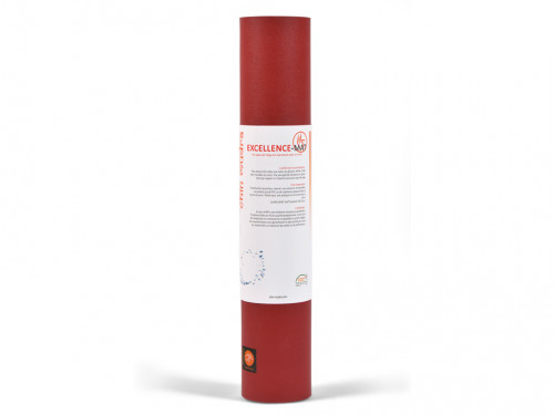 Tapis de yoga Excellence Mat 100% Latex - 6mm Bordeaux