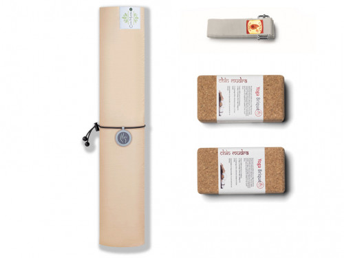 Article de Yoga Kit de Yoga Green Mat 5mm Rose