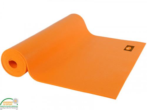 Article de Yoga Tapis de yoga Large-Mat 183cm/220cmx80cmx4.5mm Orange Safran