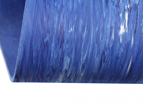 Article de Yoga Tapis de Yoga Natural Mat 5mm 185 cm x 65 cm x 5 mm - Bleu et Blanc