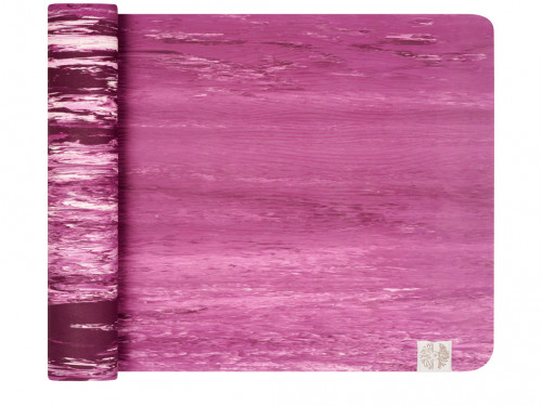 Tapis de Yoga Natural Mat 5mm 185 cm x 65 cm x 5 mm - Prune et Blanc