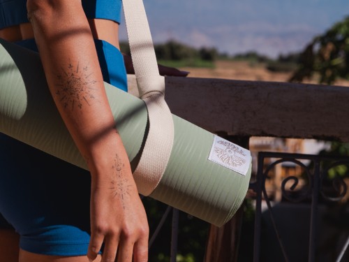 Article de Yoga Tapis de Yoga Natural Mat 5mm 185 cm x 65 cm x 5 mm - Vert Amande