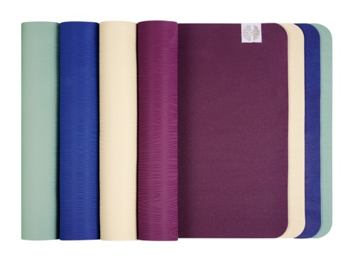 Article de Yoga Tapis de Yoga Natural Mat 5mm 185 cm x 65 cm x 5 mm - Bleu