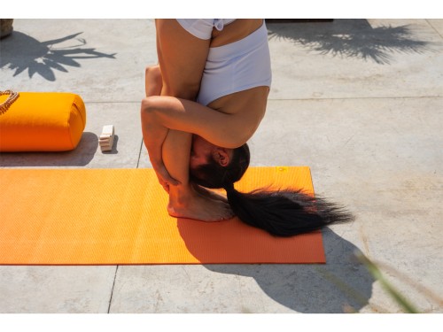 Article de Yoga Tapis de yoga Non toxiques - 183cm x 61cm x 4.5mm Orange Safran