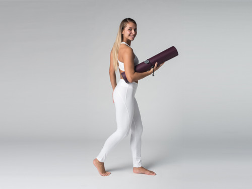 Article de Yoga Yoga Legging 95% coton Bio et 5% Lycra Blanc - Fin de Serie