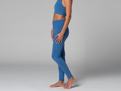 Article de Yoga Yoga Legging Pocket - Bio Bleu