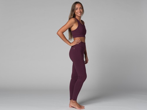 Article de Yoga Yoga Legging Pocket - Bio Prune XS - Presque Parfaits