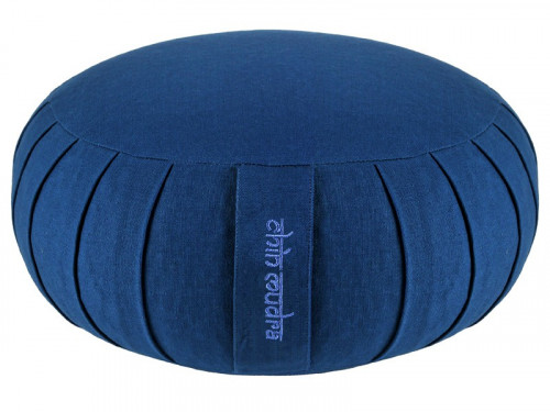 Zafu Confort 100% coton Bio - Kapok Bleu