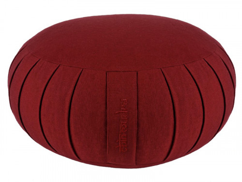 Zafu Confort 100% coton Bio - Kapok Bordeaux