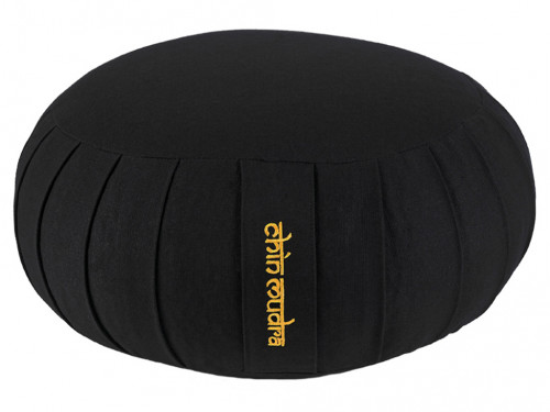 Zafu Standard 100% coton Bio Kapok Noir - Presque Parfaits