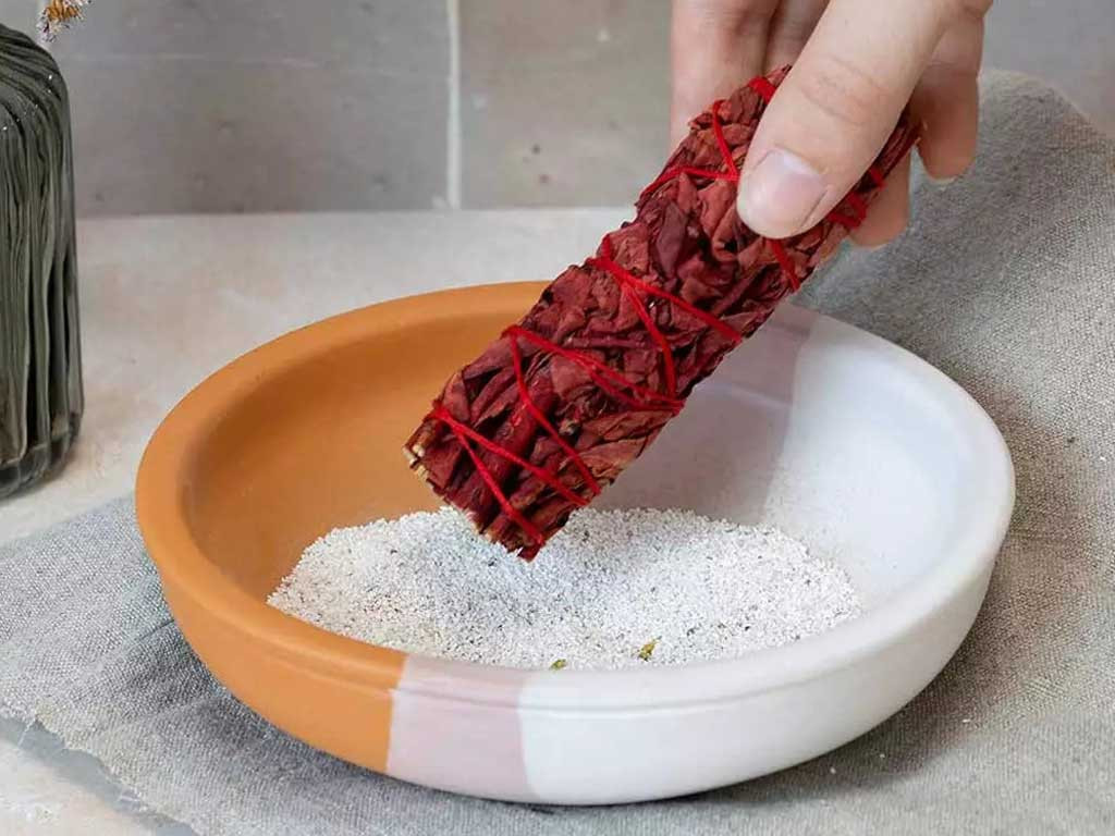 Vase rituel en terre cuite 15cm de diamètre x 5cm de hauteur