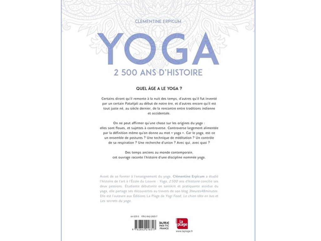 Yoga 2500 ans d’histoire Clémentine Erpicum