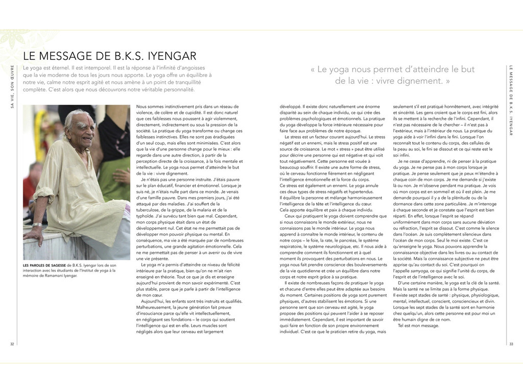Yoga La voie de la Santé Holistique B.K.S Iyengar