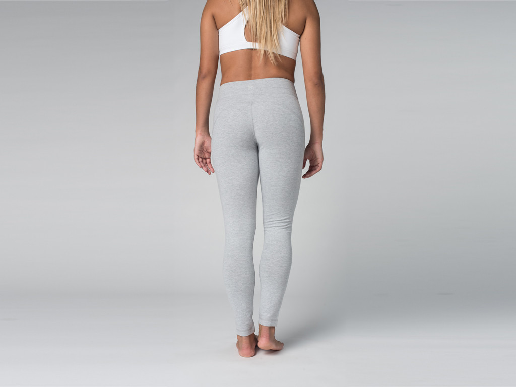 Yoga Legging 95% coton Bio et 5% Lycra Gris - Fin de Serie