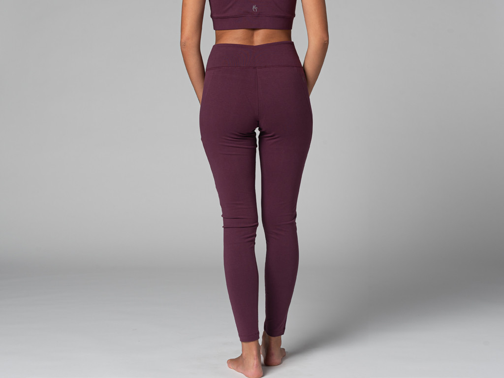 Yoga Legging Pocket - Orgánico Ciruela