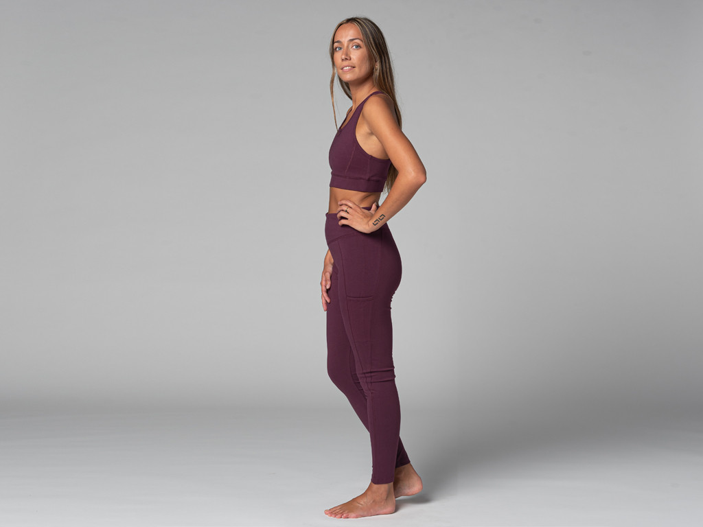 Yoga Legging Pocket - Bio Prune