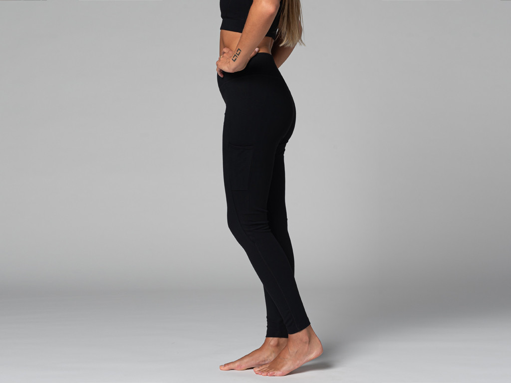 Yoga Legging Pocket - Bio Noir