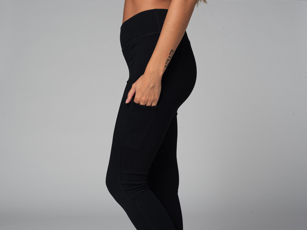 Yoga Legging Pocket - Bio Noir