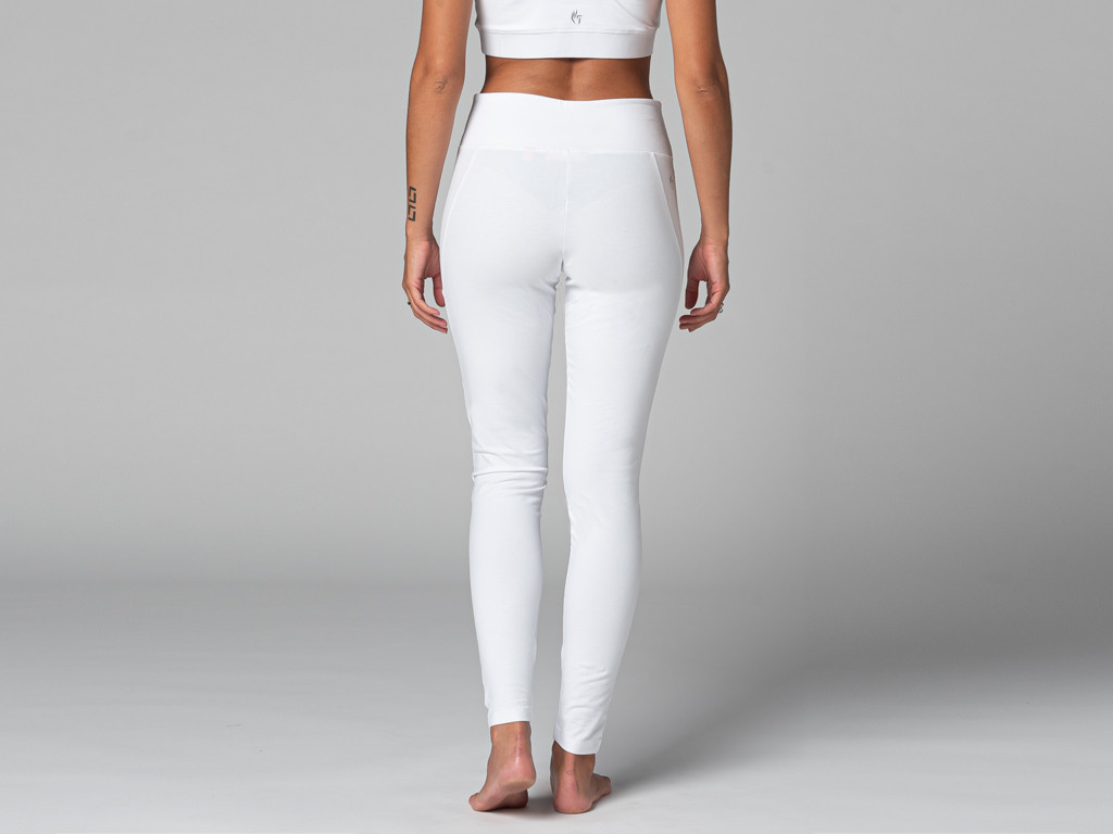 Yoga Legging Pocket - Bio Blanc