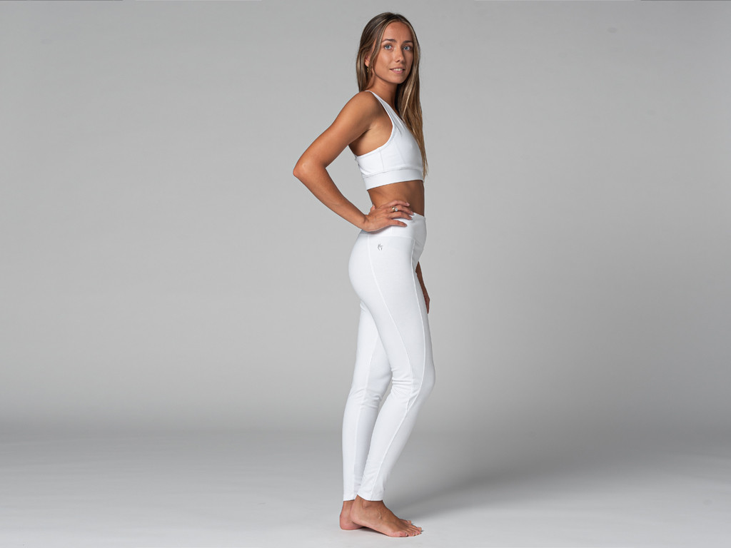 Yoga Legging Pocket - Bio Blanc
