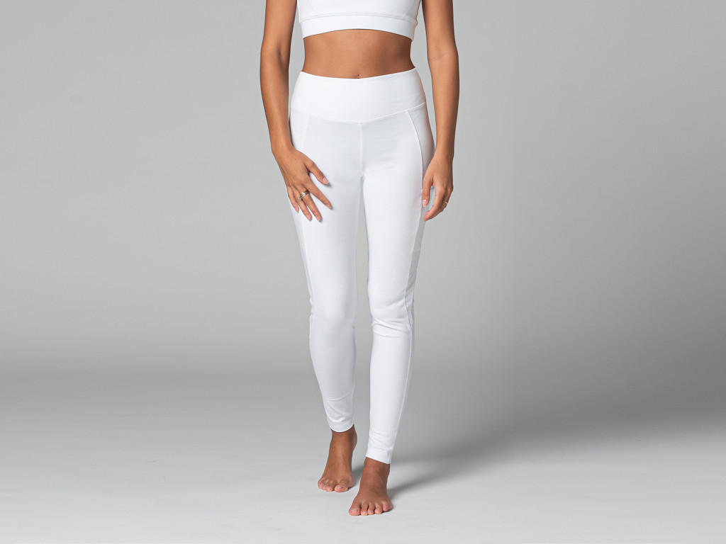 Yoga Legging Pocket - Bio Blanc