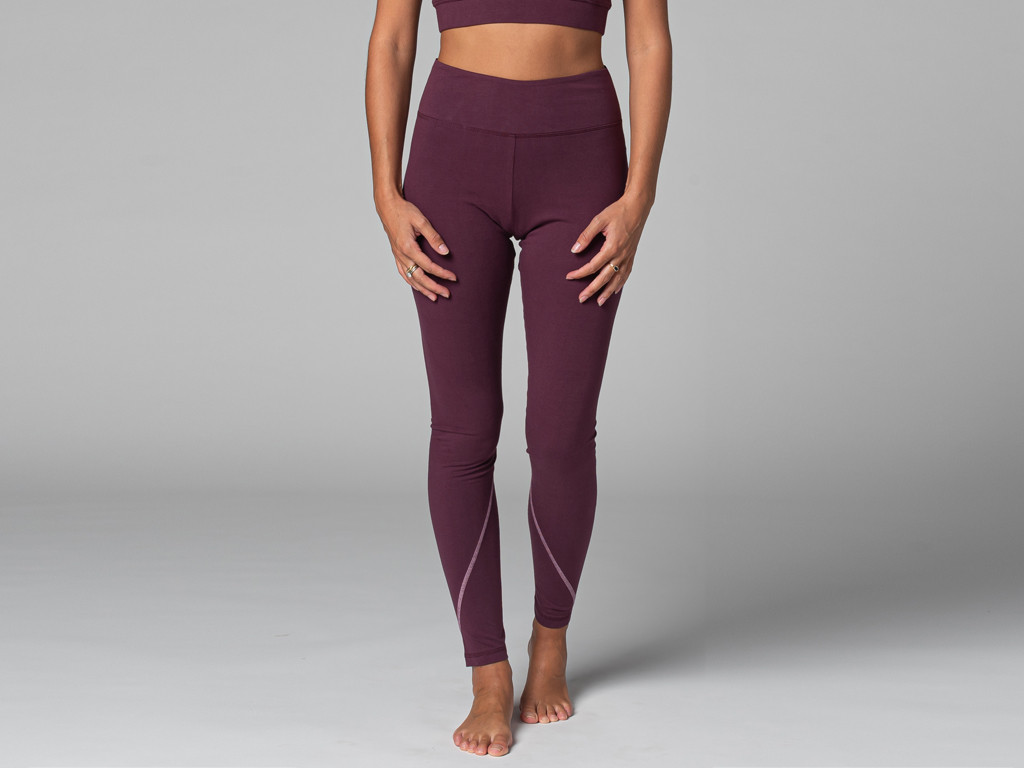 Legging Yoga Esportiva - Orgânica Ameixa
