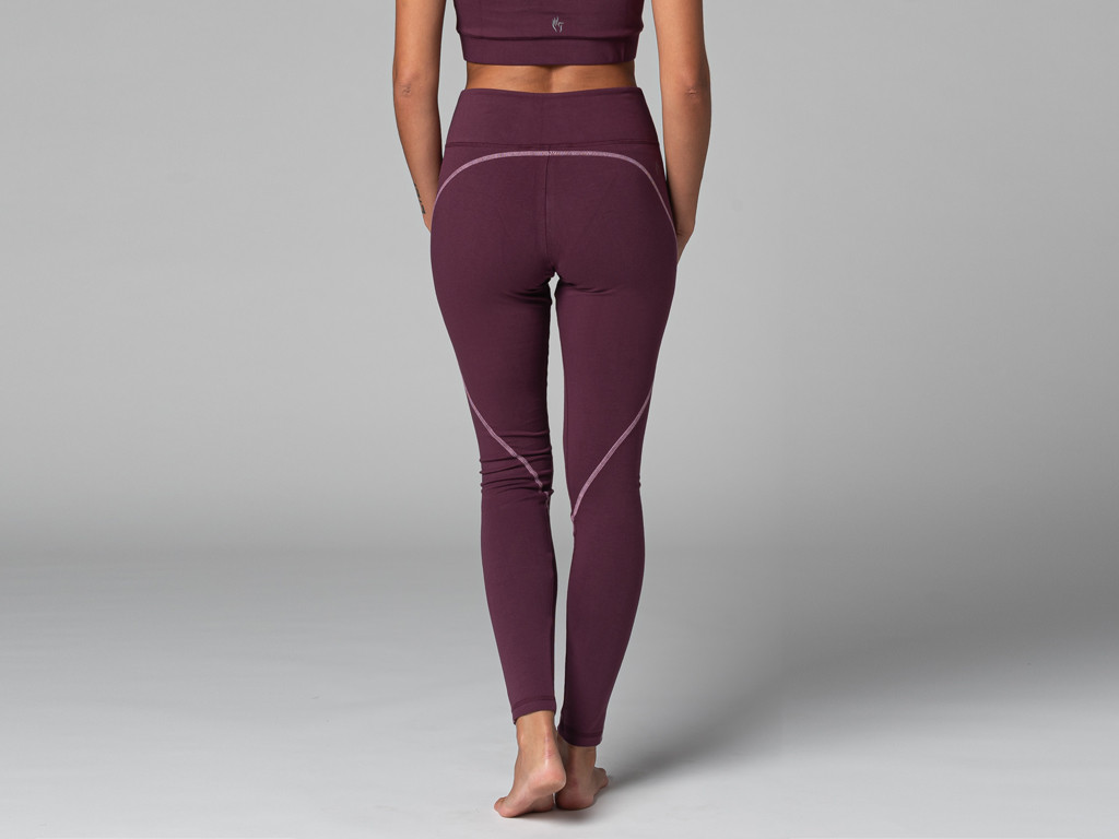 Legging Yoga Esportiva - Orgânica Ameixa