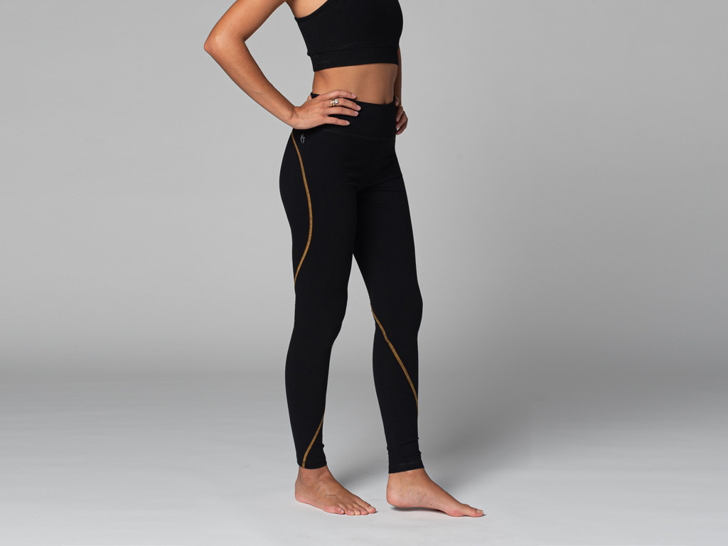 Yoga-Leggings Sport – Bio Schwarz