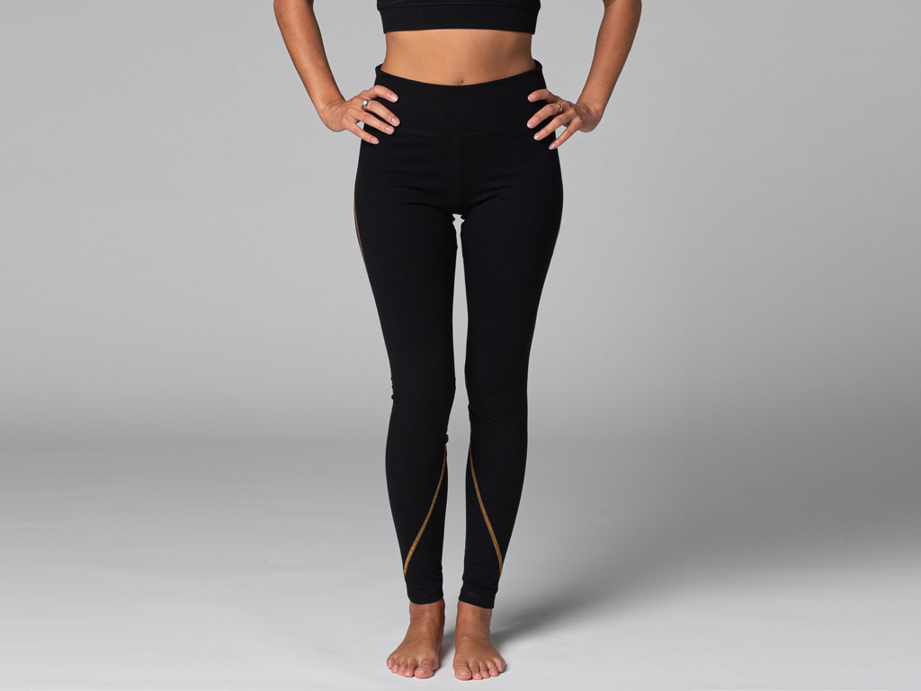 Yoga-Leggings Sport – Bio Schwarz