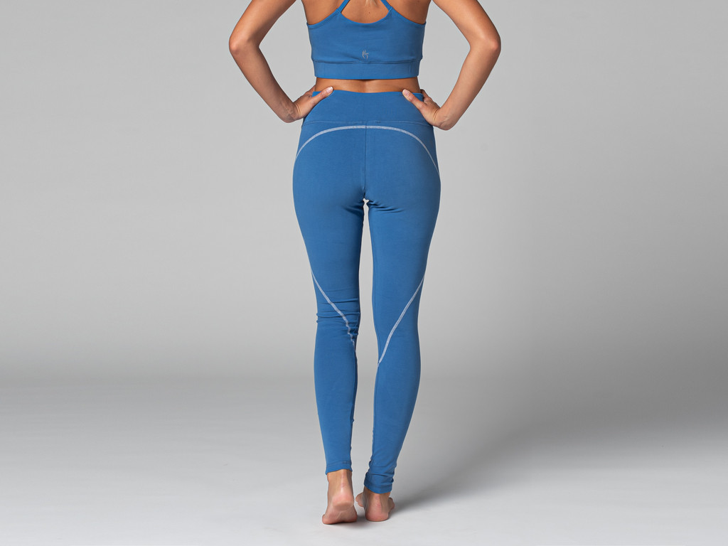 Yoga Legging Sport - Bio Bleu Chaud