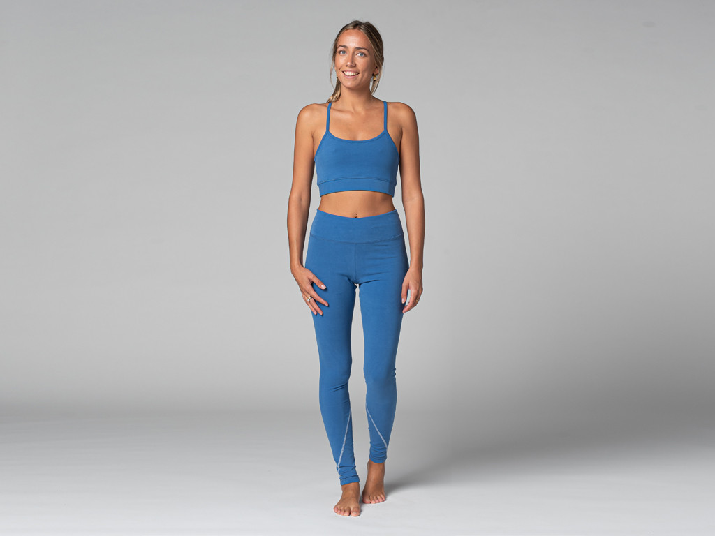 Yoga Legging Sport - Bio Bleu Chaud