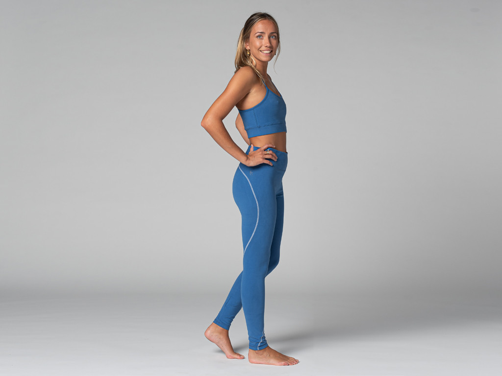 Yoga Legging Sport - Bio Bleu