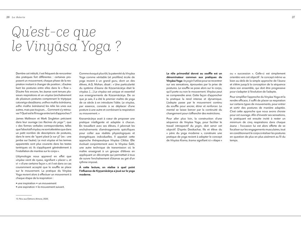 Yoga Vinyasa - L'éloge du souffle Amélie Annoni - Alex Blake